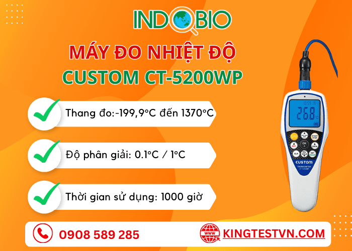 Máy đo nhiệt độ Custom CT-5200WP